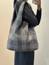 LUC | Nyla Shopper | Black + Grey Check
