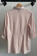 LUC | Lydia Shirt | Pink + White Stripe