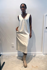 LUC | Daisy Slip Dress | Pencil Stripe