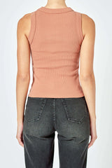 NEUW | Jonesy Singlet | Terracotta