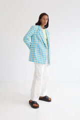 BLANCA | Samantha Blazer | Blue/ Yellow