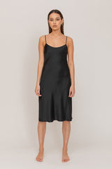 LUC | Silk Slip | Black